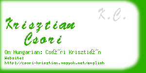 krisztian csori business card